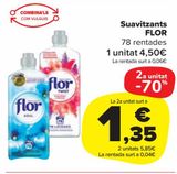Oferta de Suavizantes Flor por 4,5€ en Carrefour Market