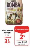 Oferta de Arroz bomba Nomen por 3,99€ en Alcampo