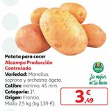 Oferta de Patatas por 3,49€ en Alcampo