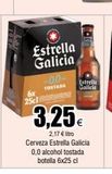 Oferta de 6x  25cl  Estrella Galicia  00-TOSTADA  1-1  Estrella Galicis  3,25€  2,17 € litro Cerveza Estrella Galicia 0,0 alcohol tostada botella 6x25 cl  en Froiz