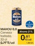 Oferta de Cerveza sin alcohol Mahou por 0,61€ en Eroski