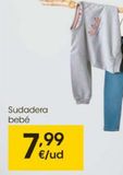 Oferta de Sudadera bebé por 7,99€ en Eroski