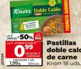 Oferta de Pastillas de caldo Knorr por 1,99€ en Maxi Dia