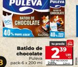 Oferta de Batido de chocolate Puleva por 2,69€ en Maxi Dia