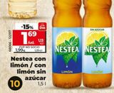 Oferta de Bebidas de sabores Nestea por 1,99€ en Dia Market