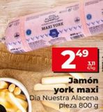 Oferta de Jamón york Dia por 2,49€ en Dia Market