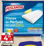 Oferta de Filetes de merluza Pescanova por 5,09€ en Dia Market