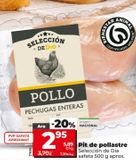 Oferta de Pechuga de pollo Dia por 2,95€ en Dia Market