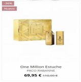 Oferta de -36%  Nuevo  One Million Estuche PACO RABANNE 69,95 € +10,00 €  en Gotta Perfumeries