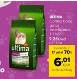 Oferta de Control bolas gatos esterilizados ULTIMA por 9,25€ en Autoservicios Familia