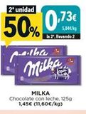 Oferta de Chocolate con leche Milka en Hiber