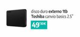 Oferta de Disco duro externo 1TB Toshiba en App Informática