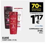 Oferta de Champú gama ELVIVE por 1,17€ en BM Supermercados