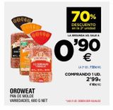 Oferta de Pan de molde variedades, 680 g net OROWEAT por 0,9€ en BM Supermercados