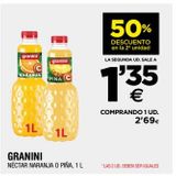Oferta de Néctar de naranja o pina, 1 l GRANINI por 1,35€ en BM Supermercados