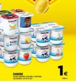 Oferta de Yogur sabores, natural o natural azucarado DANONE por 1€ en BM Supermercados