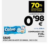 Oferta de Atún claro en aceite de girasol CALVO por 0,98€ en BM Supermercados