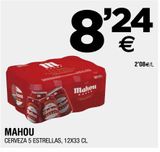 Oferta de Cerveza 5 estrellas MAHOU por 8,24€ en BM Supermercados