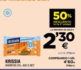 Oferta de Barritas 0% KRISSIA por 2,3€ en BM Supermercados