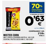 Oferta de Cocktail frutos secos mix 5 MISTER CORN por 0,63€ en BM Supermercados