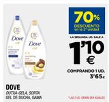 Oferta de Gel de ducha, gama DOVE por 1,1€ en BM Supermercados