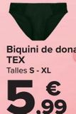 Oferta de Bikini mujer TEX por 5,99€ en Carrefour