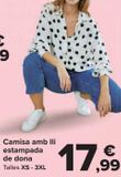 Oferta de Camisa con lino estampada mujer  por 17,99€ en Carrefour