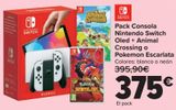 Oferta de Pack Consola Nintendo Switch por 375€ en Carrefour