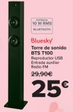 Oferta de Bluesky Torre de sonido BTS T100 por 25€ en Carrefour