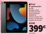 Oferta de IPad 9ª generación por 399€ en Carrefour