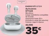 Oferta de ENERGY SISTEM Auriculares STYLE4 por 35€ en Carrefour