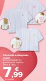 Oferta de Camiseta estampada mujer por 7,99€ en Carrefour