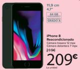 Oferta de IPhone 8 Reacondicionado por 209€ en Carrefour