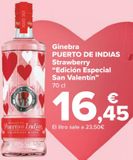 Oferta de Ginebra PUERTO DE INDIAS Strawberry "Edición Especial San Valentín" por 16,45€ en Carrefour