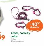 Oferta de Arnés, correa y collar  Tk-Pet Diferentes colores  -40%*  descuento  en TiendAnimal
