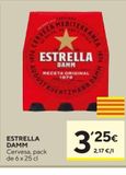 Oferta de Cerveza Estrella Damm por 3,25€ en Caprabo