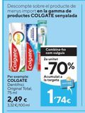 Oferta de COLGATE Dentífrico original Total 75 ml por 2,49€ en Caprabo