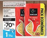 Oferta de GALLO Macarrón pluma 6 900 g por 2,44€ en Caprabo