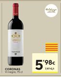 Oferta de Vino tinto Coronas por 5,98€ en Caprabo