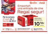 Oferta de COCA COLA Refresco cola pack 12x33 cl por 10,56€ en Caprabo
