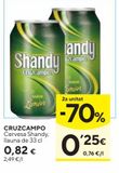 Oferta de CRUZCAMPO Cerveza Shandy 0,33 L por 0,82€ en Caprabo