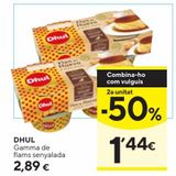 Oferta de DHUL Flan de huevo original pack 4x110 g por 2,89€ en Caprabo
