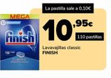 Oferta de Lavavajillas classic FINISH por 10,95€ en Supeco