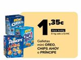 Oferta de Galletas mini OREO, CHIPS AHOY o PRÍNCIPE por 1,35€ en Supeco