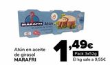 Oferta de Atún en aceite de girasol MARAFRI por 1,49€ en Supeco
