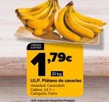 Oferta de Plátanos de Canarias origen en Supeco