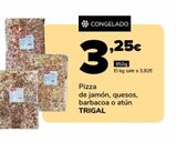 Oferta de Pizza de jamón, quesos, barbacoa o atún TRIGAL por 3,25€ en Supeco