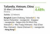 Oferta de Navegación City por 4489€ en Viajes El Corte Inglés