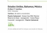 Oferta de Navegación Abril por 689€ en Viajes El Corte Inglés
