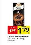 Oferta de Chocolate negro Valor en Supermercados MAS